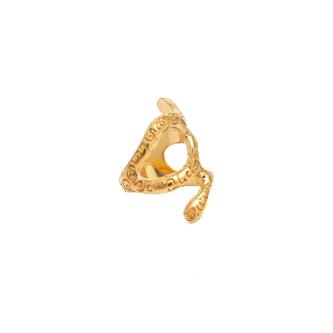 Abstract Mantra Ring