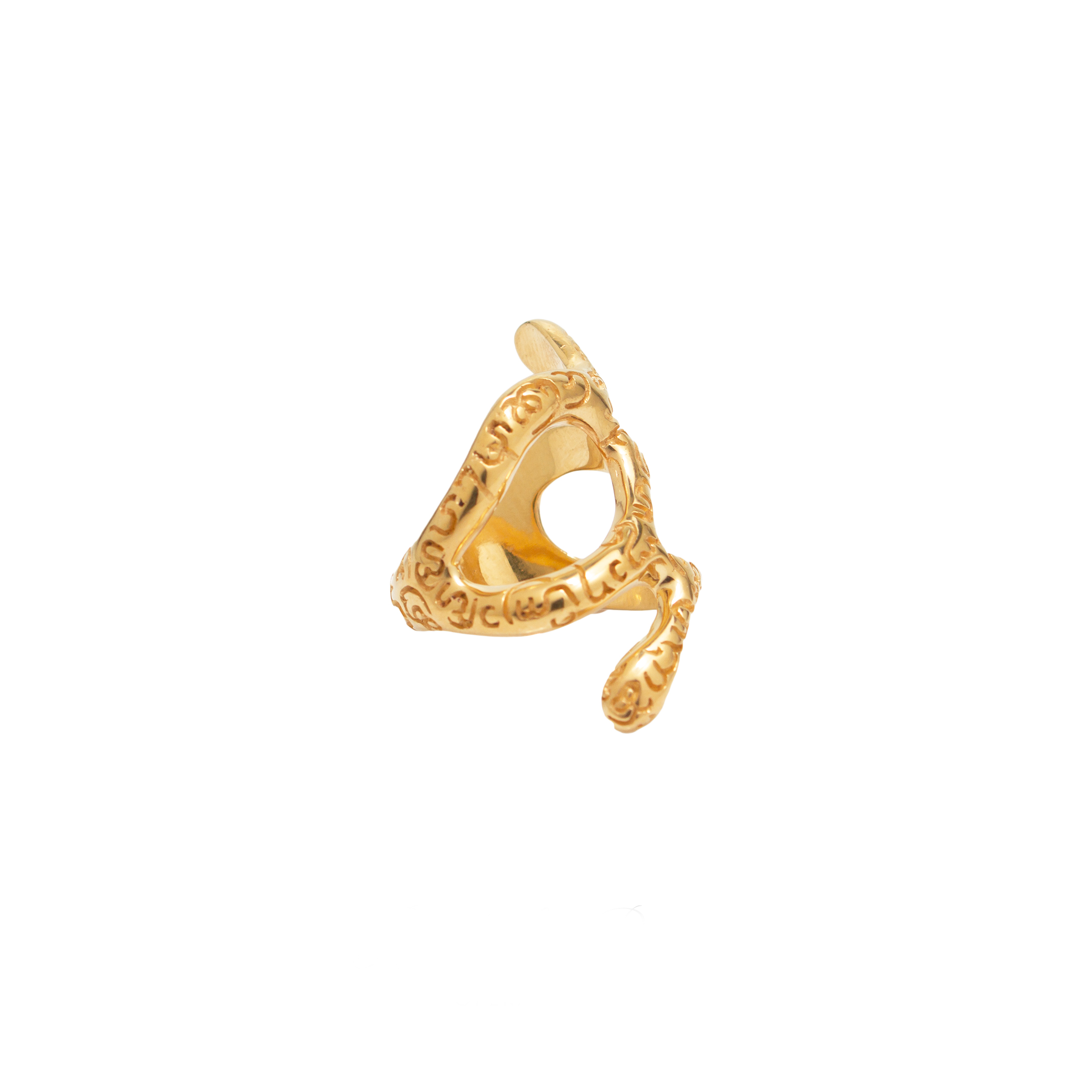 Abstract Mantra Ring